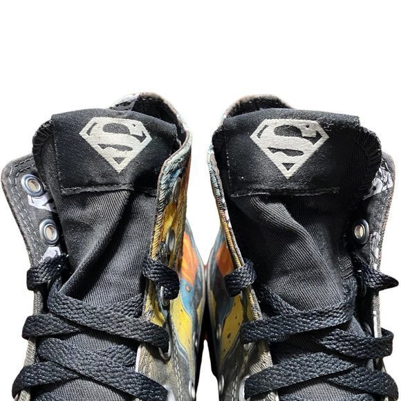 Converse All Star Hi DC Comics Superman 11389C High Top Black Women’s Size 6 - Picture 4 of 10